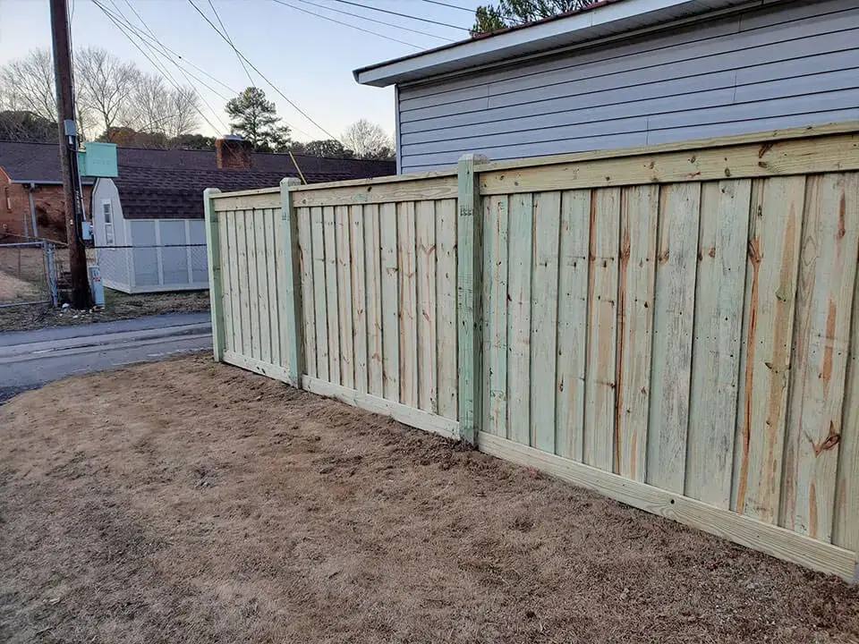 Shadow Box Fence in Athens